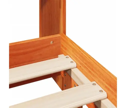 Voodiraam Ilma Madratsita, Vahapruun, 140 X 190 cm Männipuit