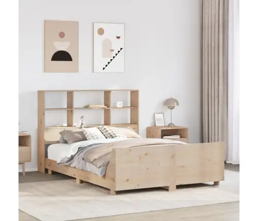 Gulta Bez Matrača, 120X190 Cm, Priedes Masīvkoks Vidaxl