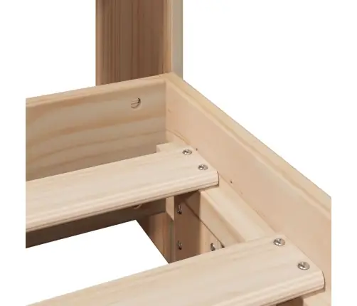 Gulta Bez Matrača, 90X190 Cm, Priedes Masīvkoks Vidaxl