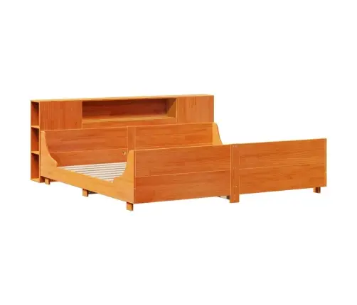 Voodiraam Ilma Madratsita, Vahapruun, 200 X 200 cm Männipuit