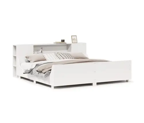 Lovos Rėmas Be Čiužinio, Baltas, 180X200cm Pušies Masyvas