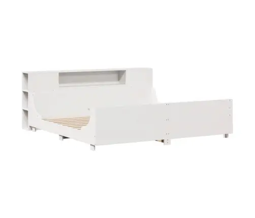 Lovos Rėmas Be Čiužinio, Baltas, 180X200cm Pušies Masyvas