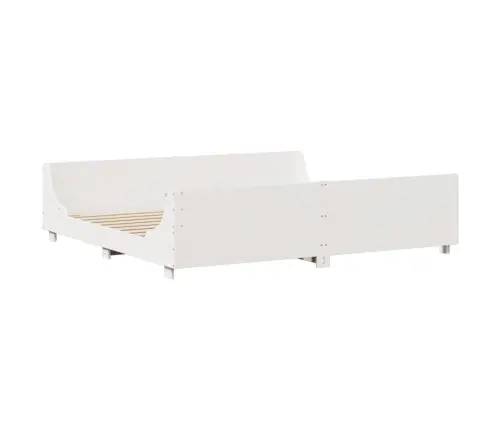 Lovos Rėmas Be Čiužinio, Baltas, 180X200cm Pušies Masyvas