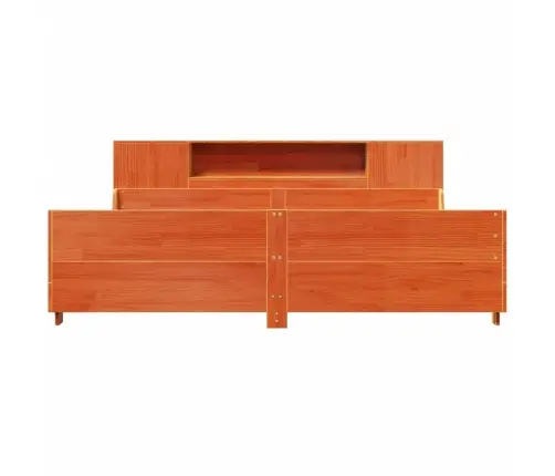 Voodiraam Ilma Madratsita, Vahapruun, 180 X 200 cm Männipuit