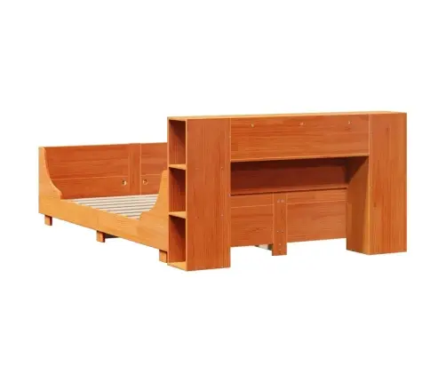 Lovos Rėmas Be Čiužinio, Vaško Rudas, 160X200cm Pušies Masyvas