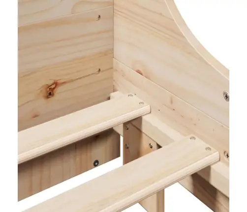 Gulta Bez Matrača, 120X200 Cm, Priedes Masīvkoks Vidaxl