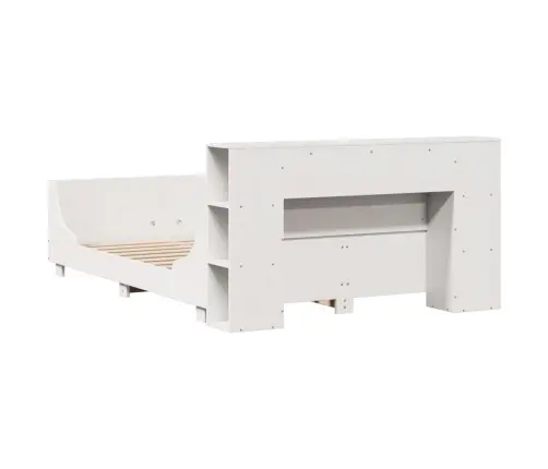 Lovos Rėmas Be Čiužinio, Balta, 140X190cm Pušies Masyvas