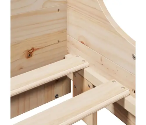 Gulta Bez Matrača, 120X190 Cm, Priedes Masīvkoks Vidaxl