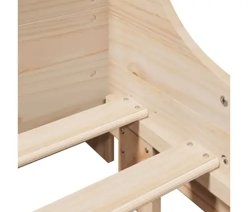 Voodi Ilma Madratsita, 100 X 200 cm Männipuit