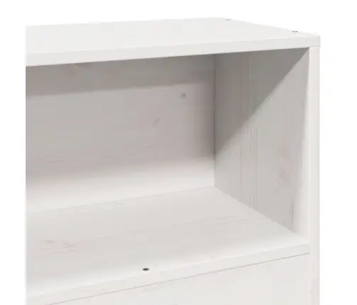 Gulta Bez Matrača, Balts, 100X200 Cm, Priedes Masīvkoks Vidaxl