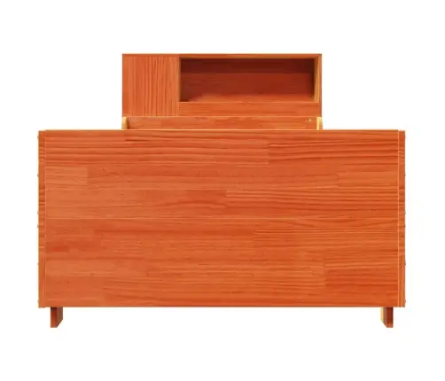 Voodi Ilma Madratsita, Vahapruun, 100 X 200 cm Männipuit