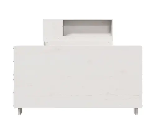 Gulta Bez Matrača, Balts, 90X200 Cm, Priedes Masīvkoks Vidaxl