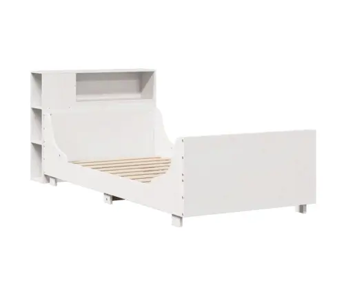 Lovos Rėmas Su Be Čiužinio, Baltas, 75X190cm Pušies Masyvas