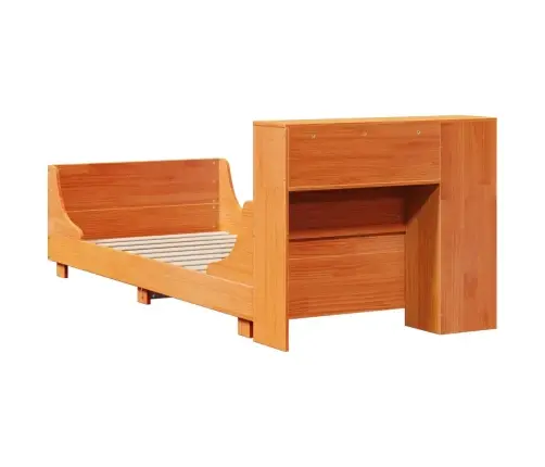 Voodiraam Ilma Madratsita, Vahapruun, 75 X 190 cm Männipuit