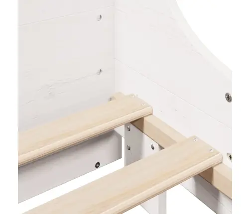 Gulta Ar Grāmatu Plauktu, Bez Matrača, 160X200 Cm, Masīvkoks Vidaxl