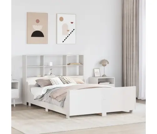 Gulta Ar Grāmatu Plauktu, Bez Matrača, 160X200 Cm, Masīvkoks Vidaxl