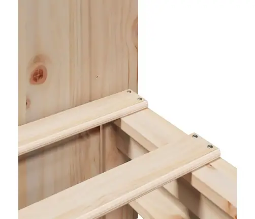 Gulta Ar Grāmatu Plauktu, Bez Matrača, 180X200 Cm, Masīvkoks Vidaxl