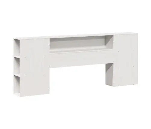 Gulta Ar Grāmatu Plauktu, Bez Matrača, 180X200 Cm, Masīvkoks Vidaxl