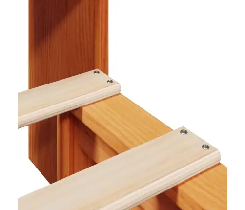 Lova Be Čiužinio/Su Knygų Lentyna, Ruda, 75X190cm Pušis