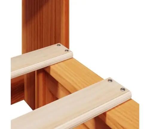 Riiuliga Voodi Ilma Madratsita, Vahapruun, 100X200cm Puit