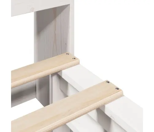 Gulta Ar Grāmatu Plauktu, Bez Matrača, 180X200 Cm, Masīvkoks Vidaxl