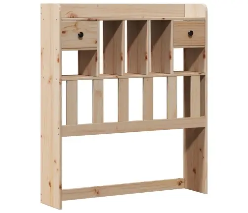 Lova Su Knygų Spinta Be Čiužinio, 90X200cm Pušies Masyvas