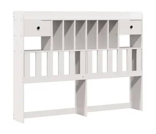 Gulta Ar Grāmatu Plauktu, Bez Matrača, 140X190 Cm, Priedes Koks Vidaxl