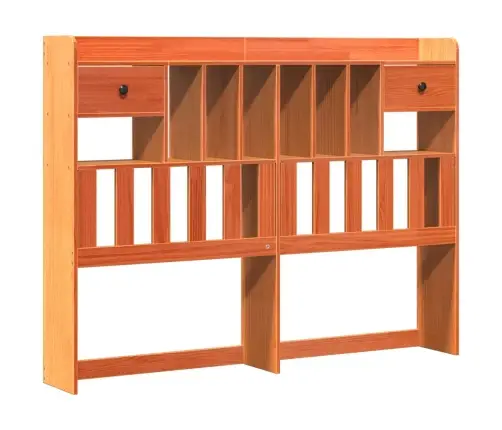 Lova Su Knygų Spinta Be Čiužinio, Ruda, 140X190cm Pušis