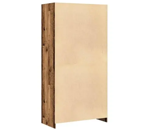 Skapis, 100X50X200 Cm, Veca Koka Krāsā, Inženierijas Koks Vidaxl