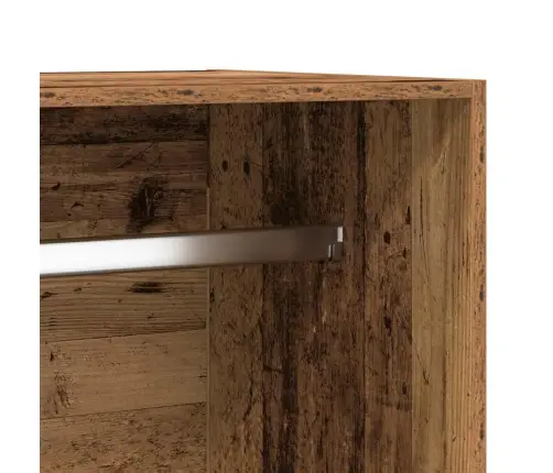 Skapis, 100X50X200 Cm, Veca Koka Krāsā, Inženierijas Koks Vidaxl