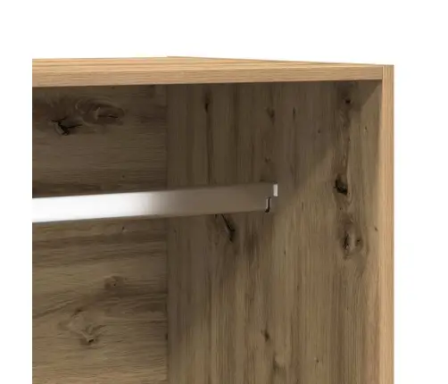 Drēbju Skapis, Koka Krāsa, 100X50X200 Cm, Inženierijas Koks Vidaxl