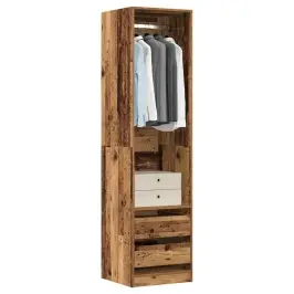 Garderoob Vana Puidu 50 X 50 X 200 Cm Tehispuit