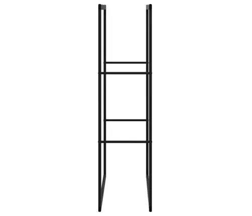 Malkas Plaukts Melns 55X30X116 Cm Tērauds Vidaxl