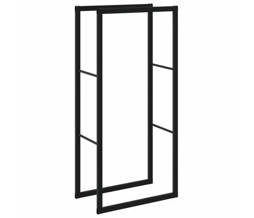 Malkas Plaukts Melns 55X30X116 Cm Tērauds Vidaxl