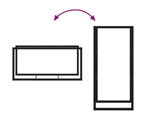 Malkas Plaukts Melns 55X30X116 Cm Tērauds Vidaxl