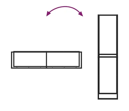 Küttepuude Rest, Must, 50X30X209 cm Teras