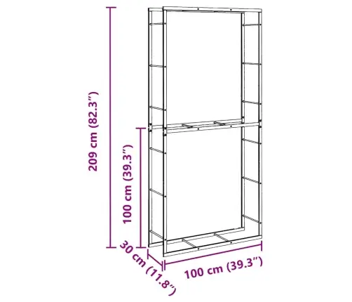 Malkų Lentyna Juoda 100X30X209 Cm Plienas