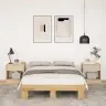 Gultas Rāmis Bez Matrača 120X200 Cm Masīvkoka Ozols Vidaxl