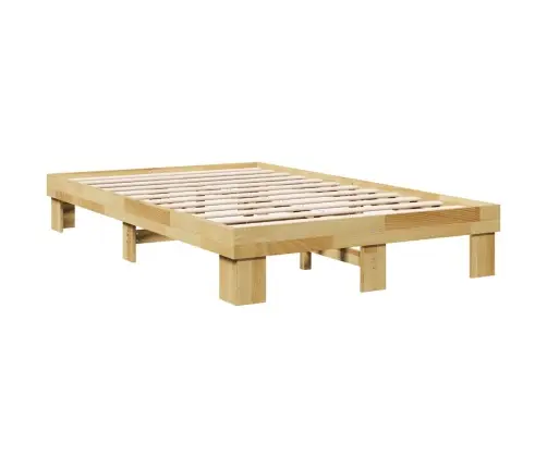 Gultas Rāmis Bez Matrača 120X200 Cm Masīvkoka Ozols Vidaxl