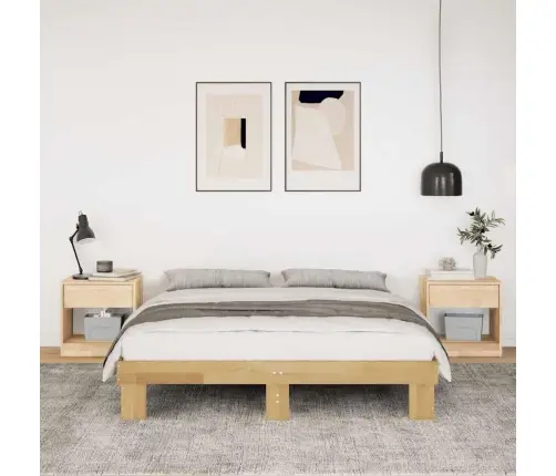 Voodiraam Ilma Madratsita 160X200 Cm Täispuidust Tamm