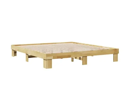 Gultas Rāmis Bez Matrača 180X200 Cm Masīvkoka Ozols Vidaxl