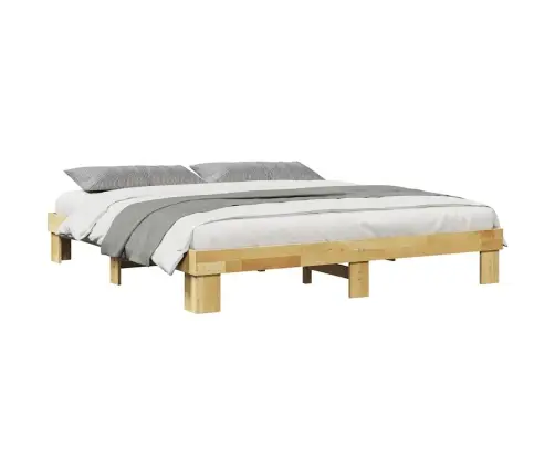 Gultas Rāmis Bez Matrača 180X200 Cm Masīvkoka Ozols Vidaxl