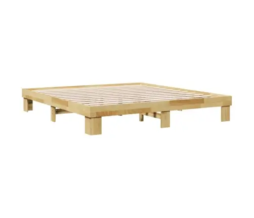 Gultas Rāmis Bez Matrača 180X200 Cm Masīvkoka Ozols Vidaxl