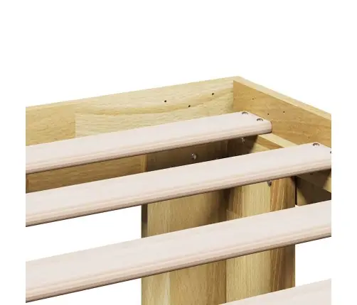 Gultas Rāmis Bez Matrača 180X200 Cm Masīvkoka Ozols Vidaxl