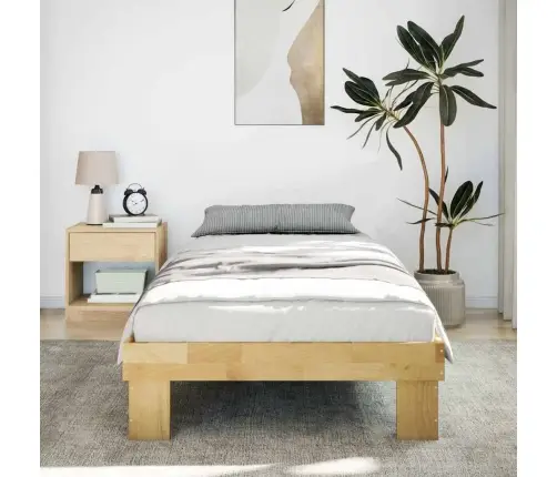 Lovos Rėmas Be Čiužinio 75X190 Cm Ąžuolo Masyvo Lovos Rėmas Be Čiužinio 75X190 Cm Ąžuolo Masyvo