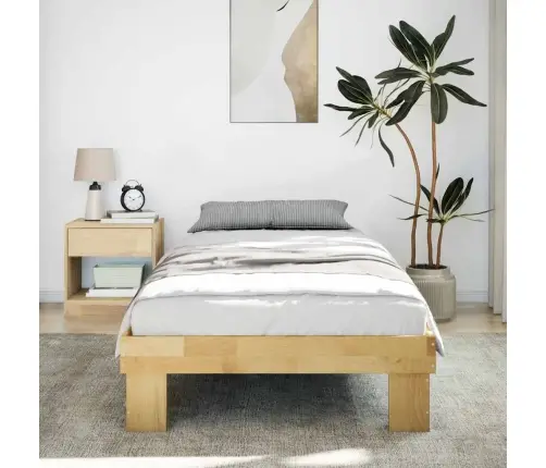 Lovos Rėmas Be Čiužinio, 90X190 cm Ąžuolo Masyvas