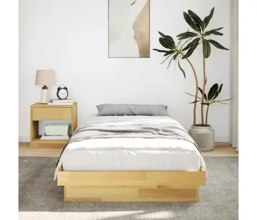 Lovos Rėmas Be Čiužinio 100X200 Cm Ąžuolo Masyvo