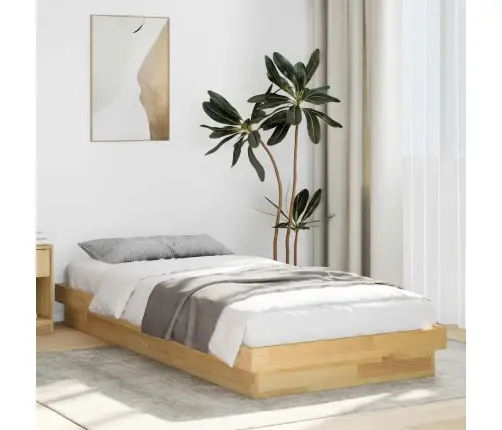 Lovos Rėmas Be Čiužinio 100X200 Cm Ąžuolo Masyvo
