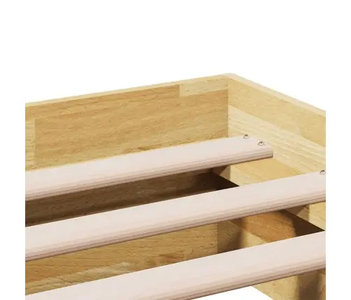 Voodiraam Ilma Madratsita 75X190 Cm Täis Tammepuit