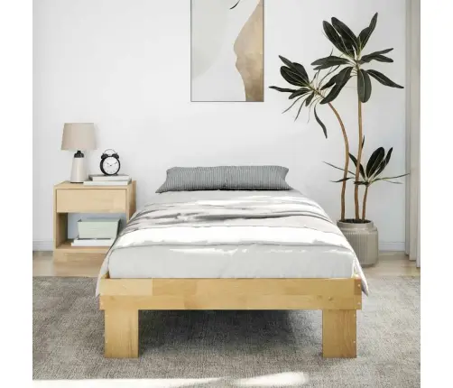 Lovos Rėmas Be Čiužinio 80X200 Cm Ąžuolo Masyvo